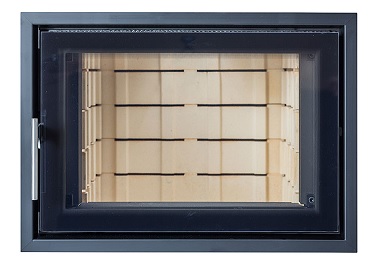 DOOR FOR TILE STOVE AUREA WITH BLACK FRAME