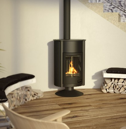 MASTERFLAMME stove with original pipe construction