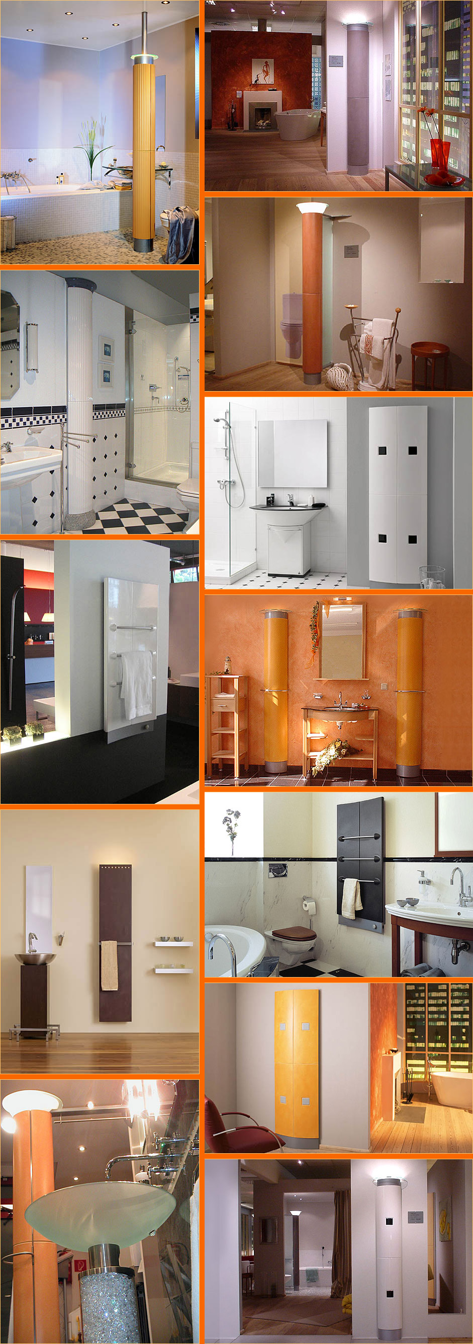 CERAMIC RADIATORS - VARIETY OF SHAPES AND COLOURS